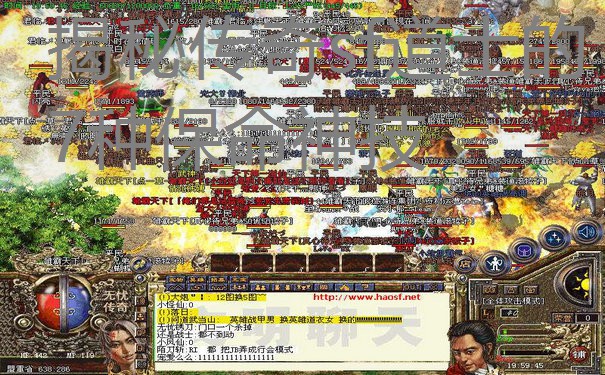 揭秘传奇sf道士的7种保命神技