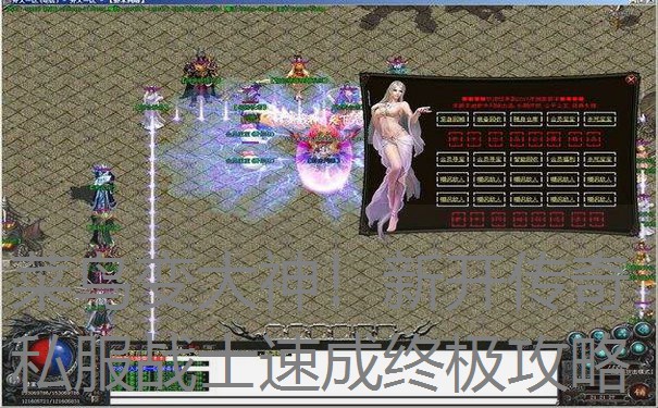 菜鸟变大神！新开传奇私服战士速成终极攻略