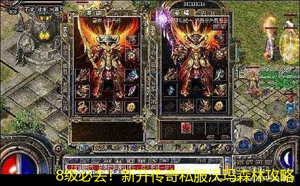 8级必去！新开传奇私服沃玛森林攻略