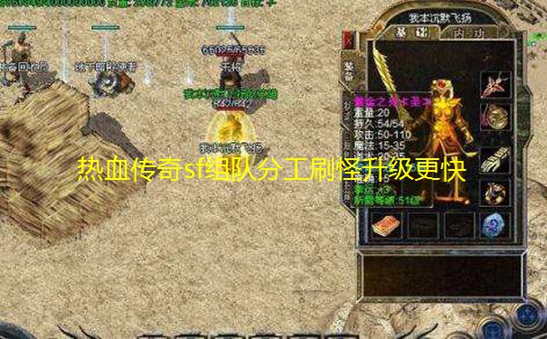 热血传奇sf组队分工刷怪升级更快 热血传奇sf组队分工刷怪升级更快